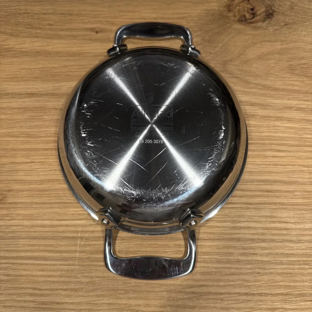 All-Clad 6 Inch Mini Gratin Pan Double Handle Stainless Steel Oven Broiler Safe